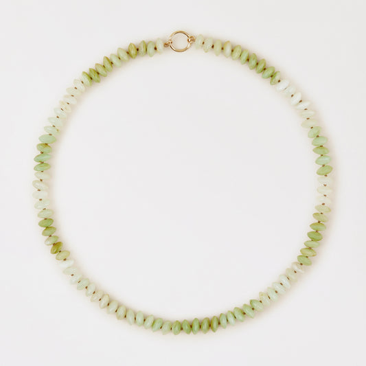 Gustavia Peruvian Green Opal Necklace